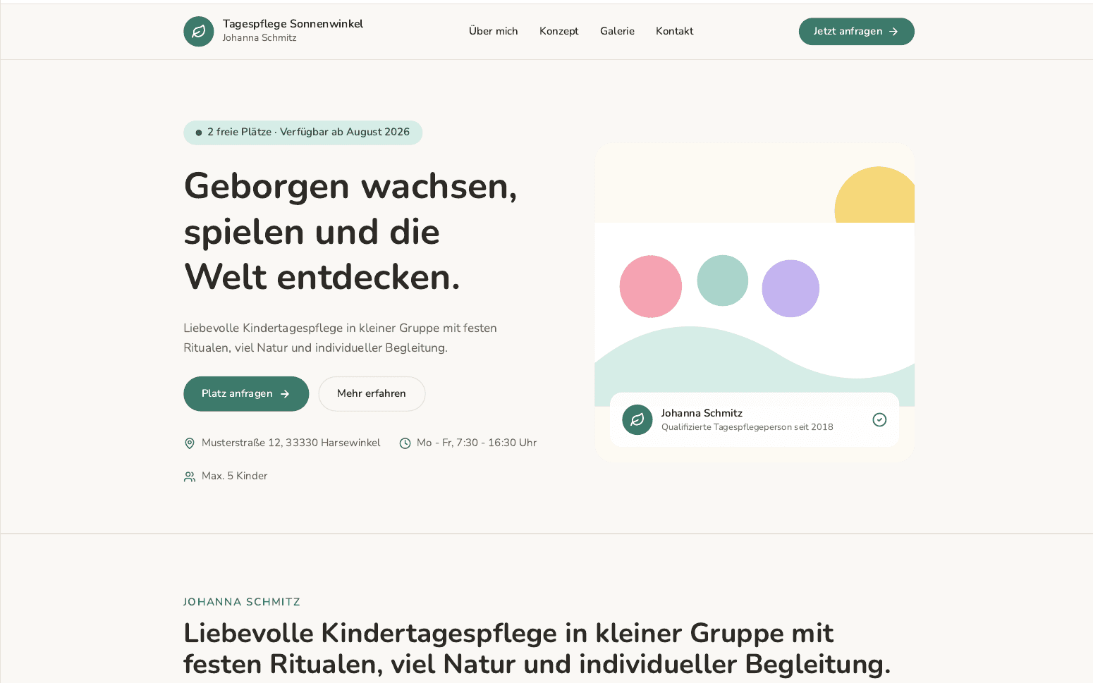 Layout Organisch Vorschau
